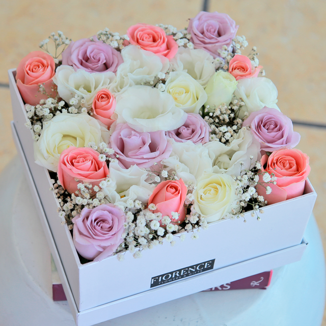 Caja de rosas Sofía