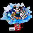 Exclusiva Taza Navideña Gigante de Minnie y Mickey Mouse