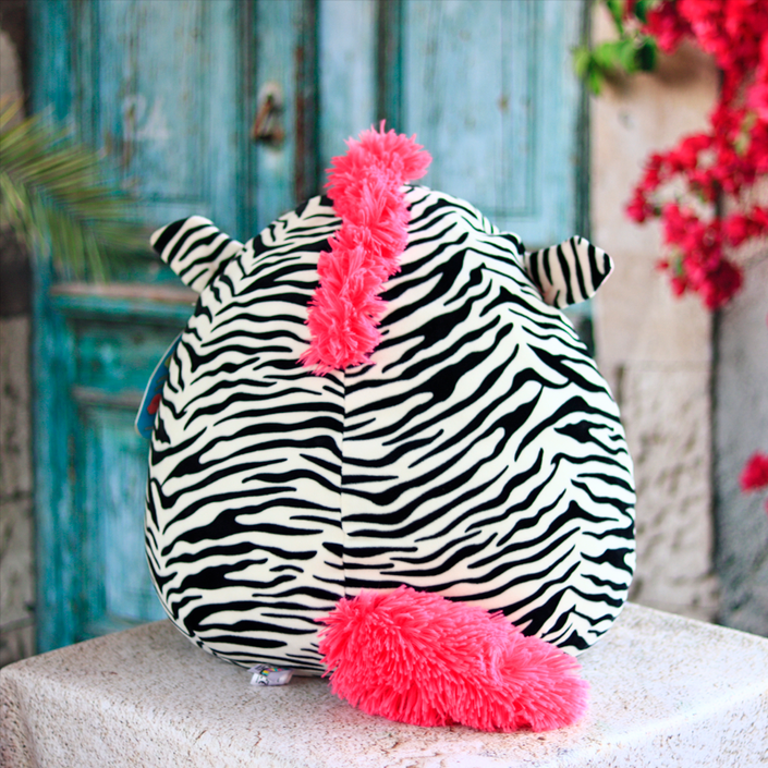 Peluche Squishmallows Zebra con Chocolates