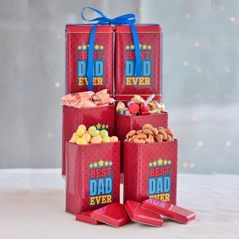 Snack Gift Tower for Dad