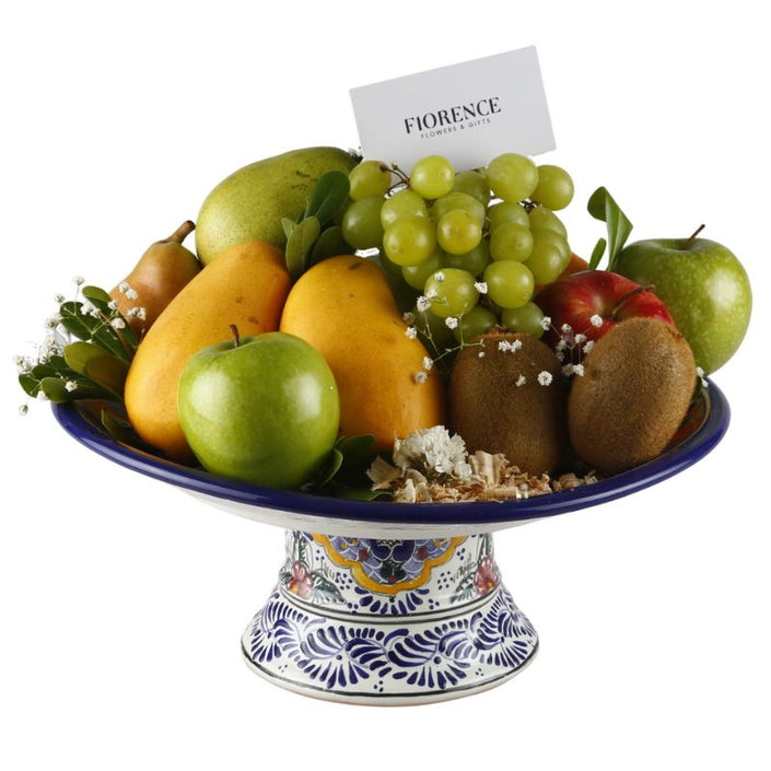 Talavera Plate with Fruit