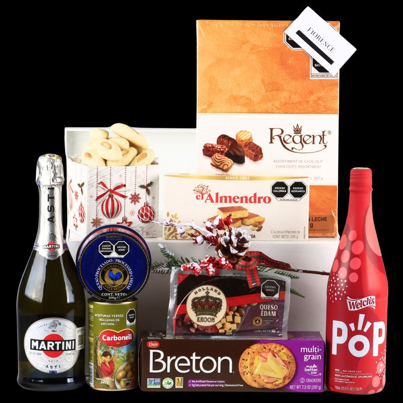 Special Gourmet Gift with Martini Asti and Sparkling Juice