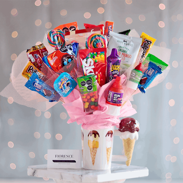 Candy Bouquet en Taza original de Helado