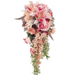 Lilies and Roses Pink Bridal Bouquet