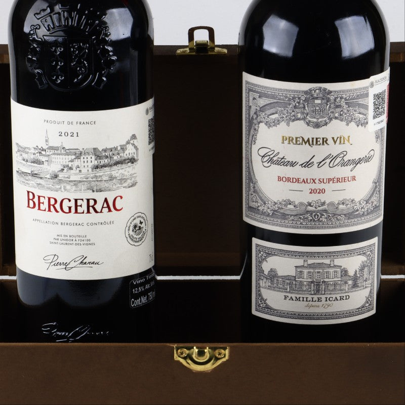 Special Gourmet Gift with Duo of French Red Wines