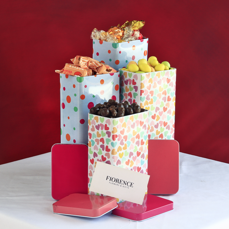 Gift Tower with a variety of Sweets and Candies