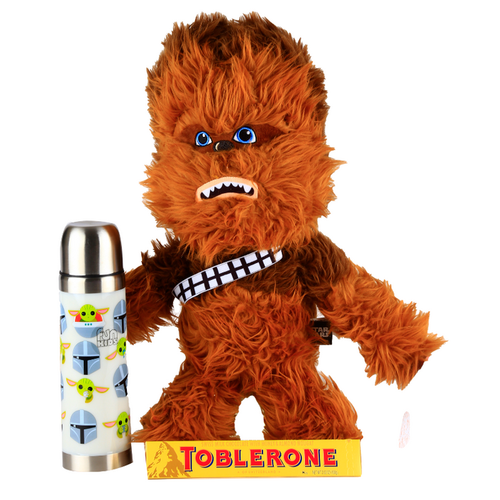 Peluche Chewbacca con Termo de Star Wars y Toblerone