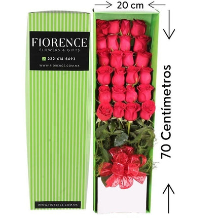 Caja de Regalo con 24 Rosas