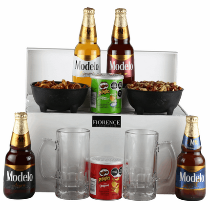 Caja de Regalo Especial con Cervezas Modelo y Botanas